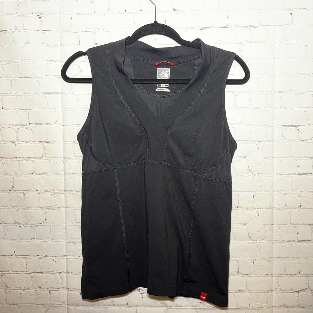 ✨The North Face Black Sleeveless V Neck Athletic Tank Top Workout Hiking Size M